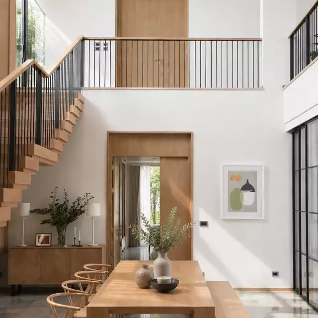 ออกแบบบ้านพักอาศัย Chanthaburi Modern Home โดย Grid Architect